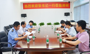 热烈欢迎张书记一行莅临J9集团国际站之家安徽分公司岳阳长江东路店调研领导！